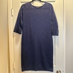 Party Dress Lace Blue